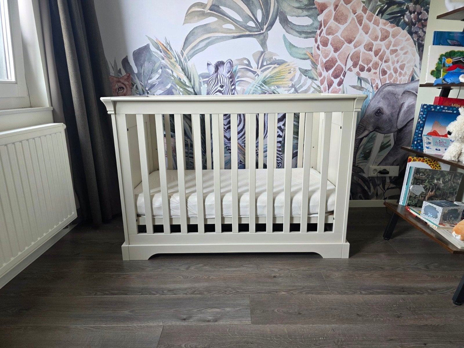Kidsmill Chateau babybed oatmeal 60x120, Ophalen, Gebruikt, Minder dan 140 cm, Matras