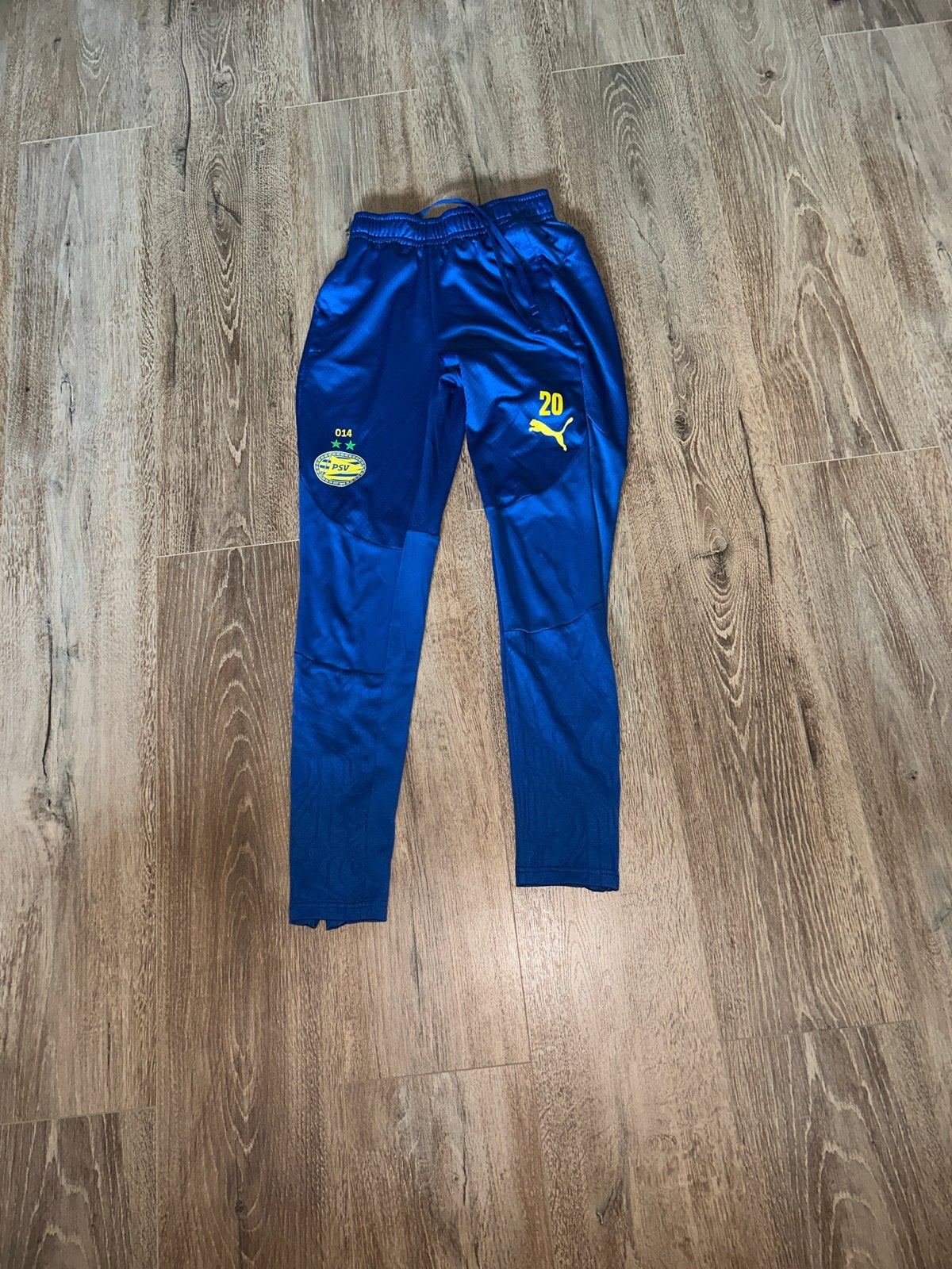 PSV Puma trainingsbroek maat XS, Blauw, Ophalen of Verzenden, Voetbal, Gedragen