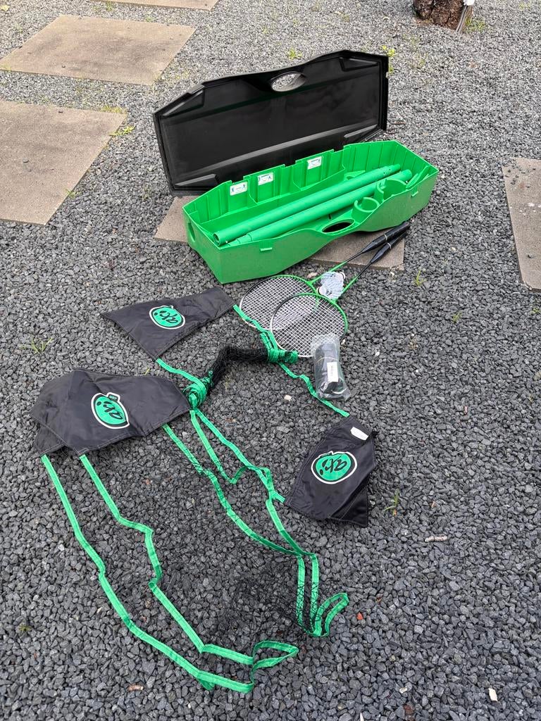 Mobiel tennis, badminton & volleybal net - Ideaal voor overa, Ophalen, Gebruikt, Overige typen, Overige merken