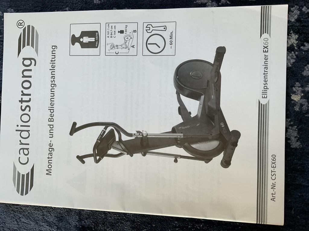 Cardiostrong EX60 Crosstrainer, Sport en Fitness, Ophalen, Gebruikt, Armen, Crosstrainer