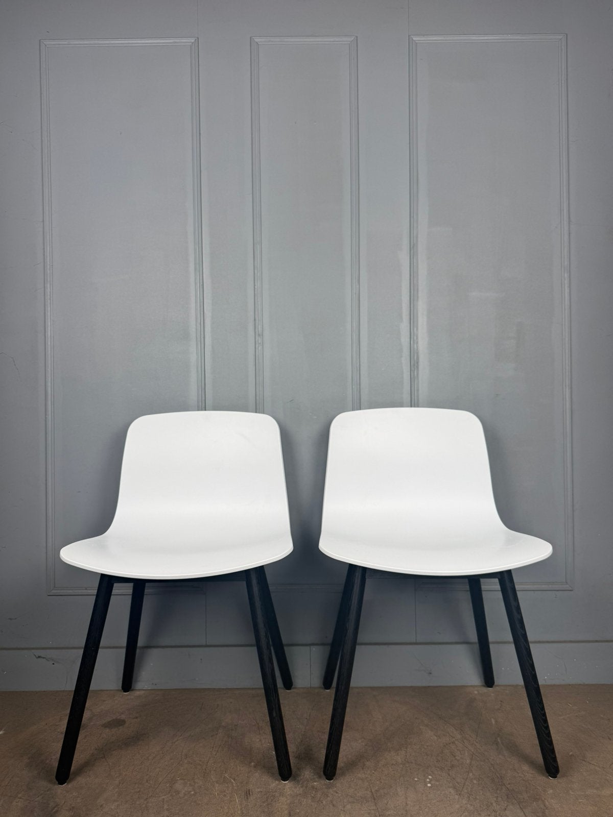 20 HAY About A Chair AAC12 design stoelen perfecte staat, Hout, Wit, Ophalen of Verzenden, Vijf, Zes of meer stoelen