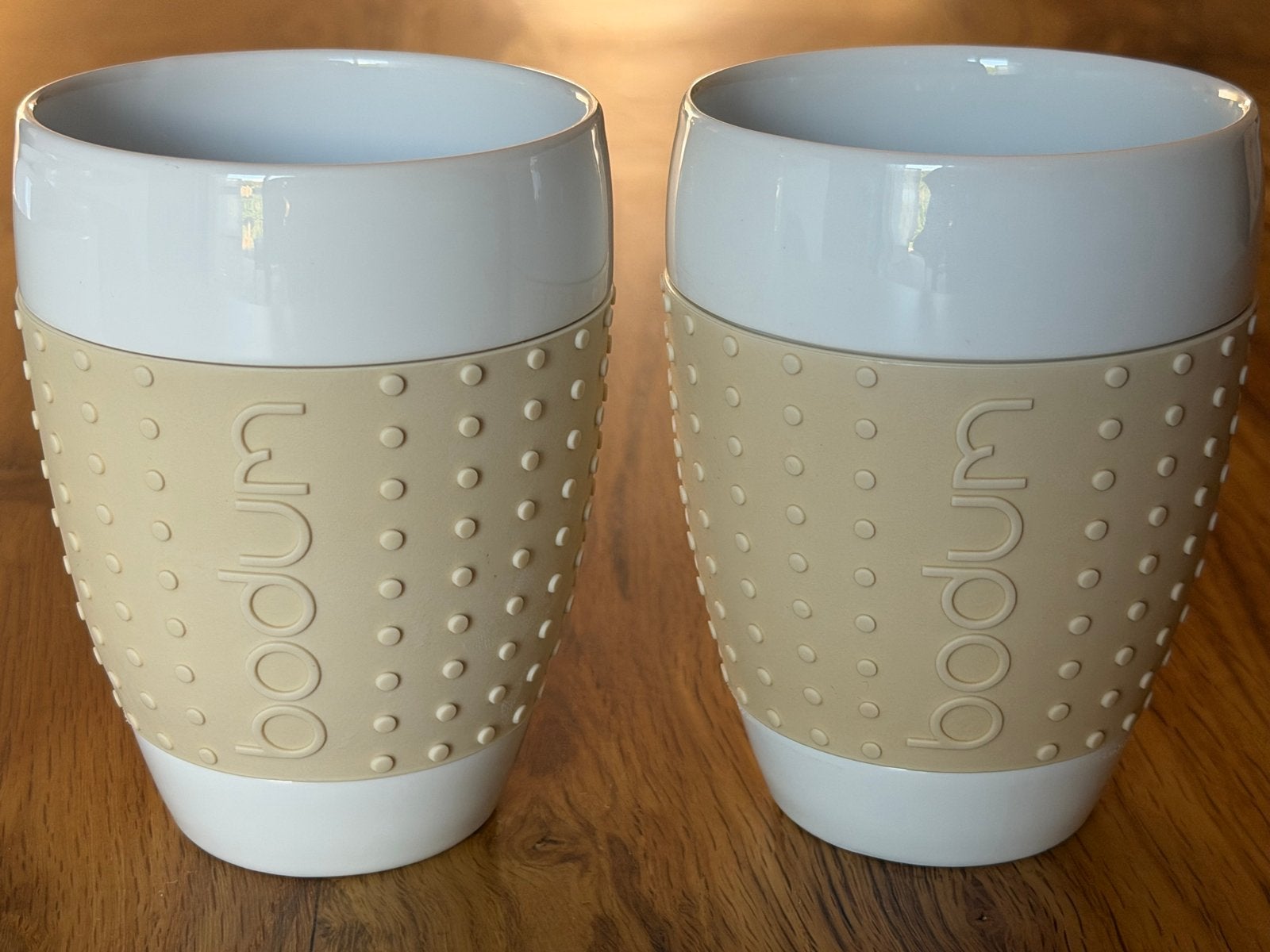 Bodum Pavina mokken, 2x 12cm, Ophalen, Bodum, Zo goed als nieuw, Wit