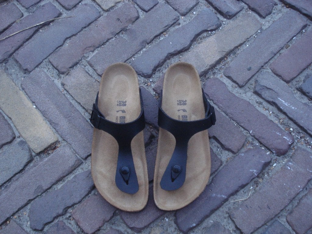 BIRKENSTOCK GIZEH ZWART NIEUW 38 NU GRATIS VERZENDING POST, Slippers, Zwart, Nieuw, Ophalen of Verzenden