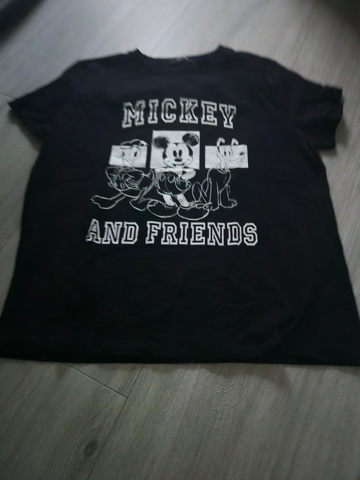 Damestshirt zwart Mickey mouse mt Xl zgan, Ophalen of Verzenden, Zo goed als nieuw, Maat 56/58 (XL), Zwart