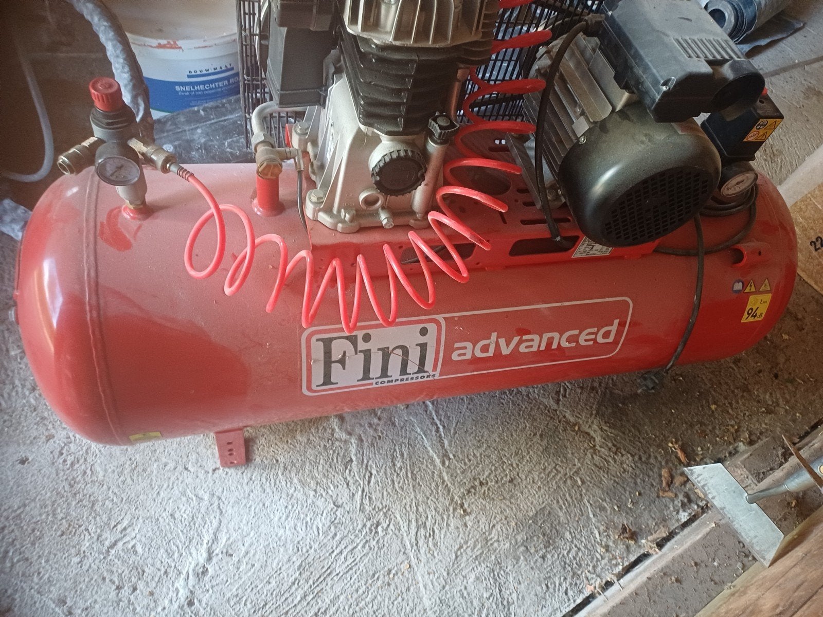 fini 250l compressor, Ophalen, Zo goed als nieuw, 200 tot 400 liter/min, 10 bar of meer