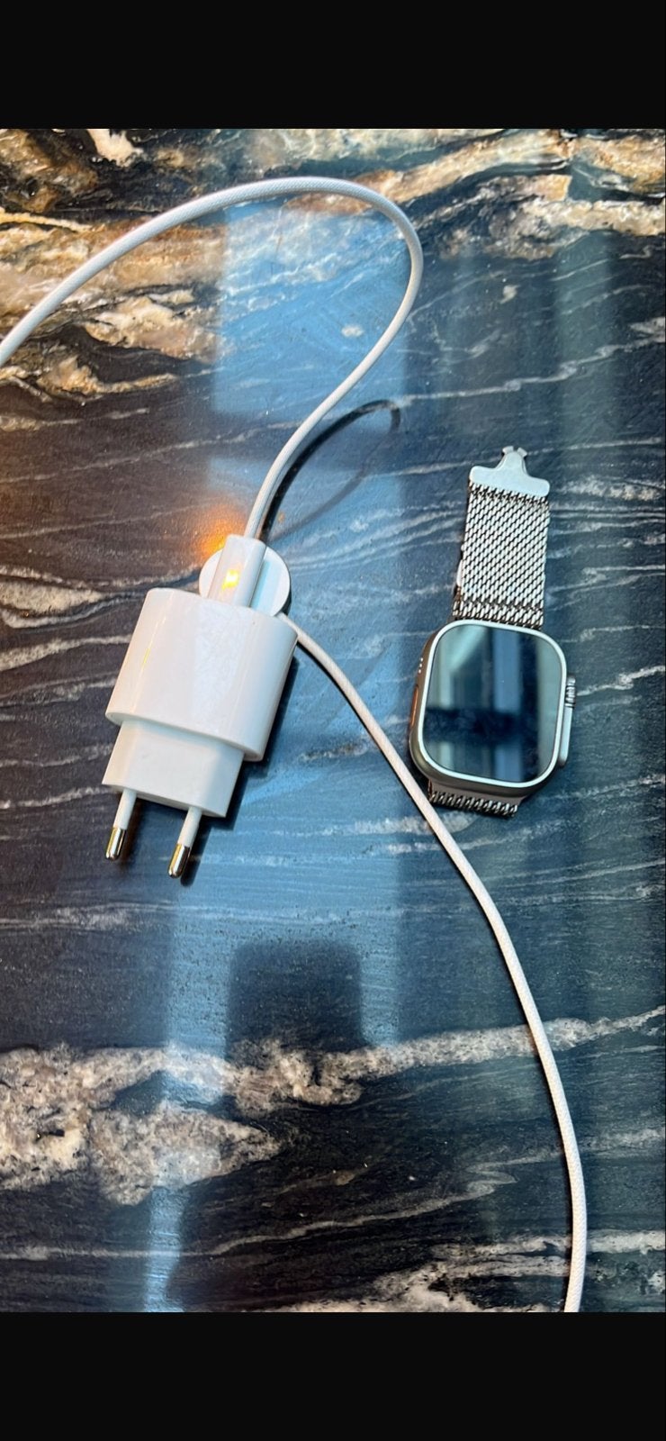 Apple Watch Ultra 2 met Milanees bandje en oplader, Afstand, IOS, Ophalen of Verzenden, Zo goed als nieuw
