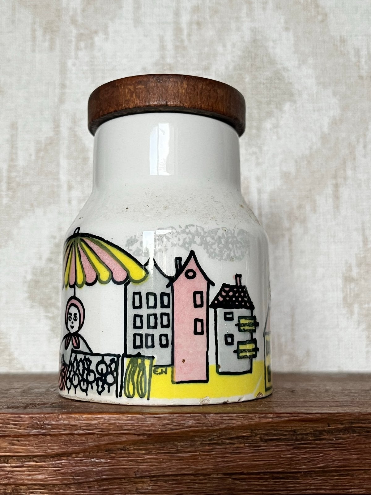 Vintage SMF Schramberg Kruidenpotje - Muskat, Ophalen of Verzenden