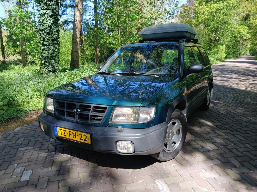 Subaru Forester 2.0 92KW 1998 Groen, Keurige auto!, Auto's, Subaru, 1994 cc, 1280 kg, 4 cilinders, Origineel Nederlands