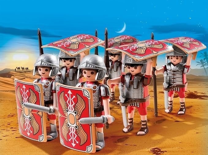 Playmobil Romeinse Soldaten Legio- Set 5393 (zonder doos), Ophalen, Complete set, Historisch, Zo goed als nieuw