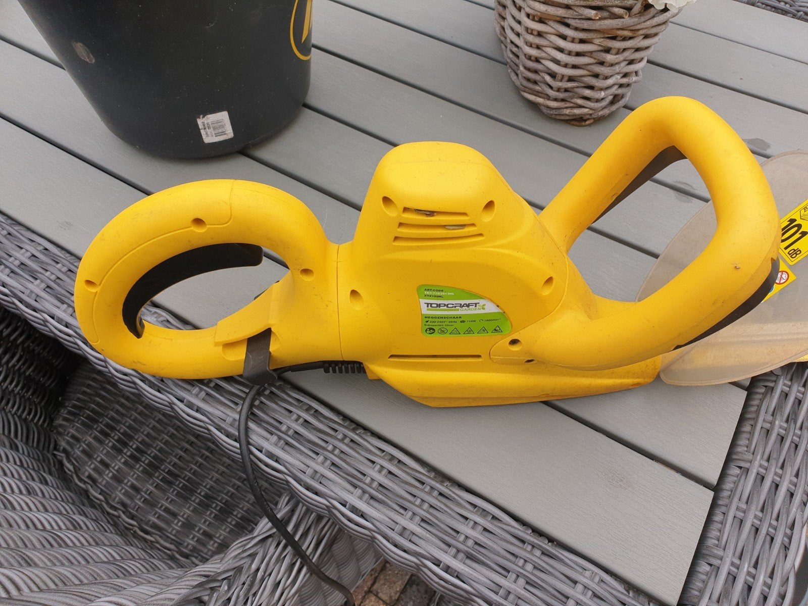 Heggenschaar Topcraft Elektrisch - Zo goed als nieuw, Tuin en Terras, Heggenscharen, Ophalen, Zo goed als nieuw, Elektrisch, Topcraft