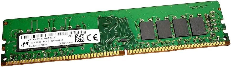 Micron 16GB DDR4-2133 UDIMM PC4-17000P-U nECC MTA16ATF2G64AZ, DDR4, Ophalen of Verzenden, Zo goed als nieuw, Desktop