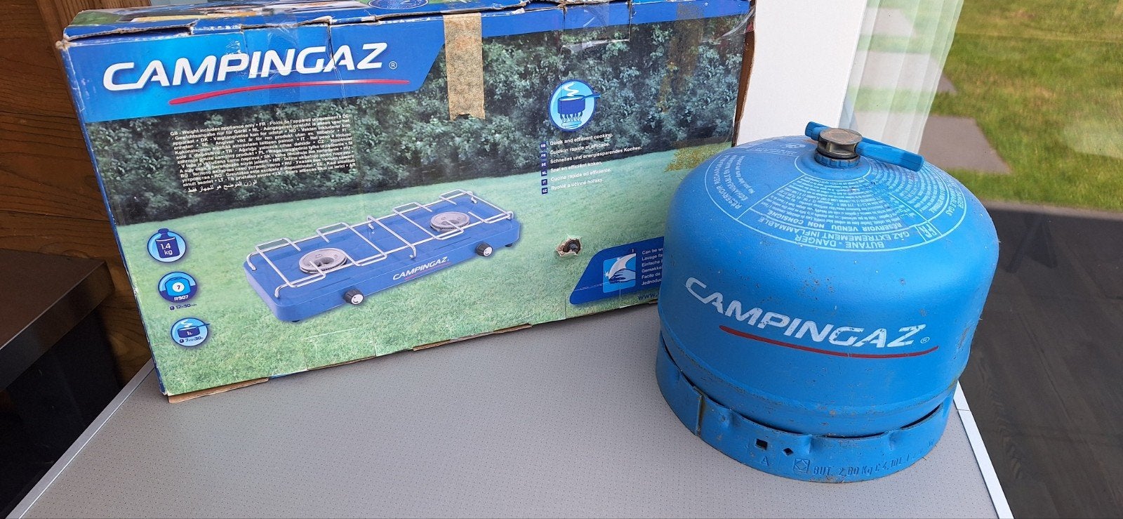 Campingaz gasfornuis met gasfles - Ideaal voor kamperen, Ophalen, Gebruikt