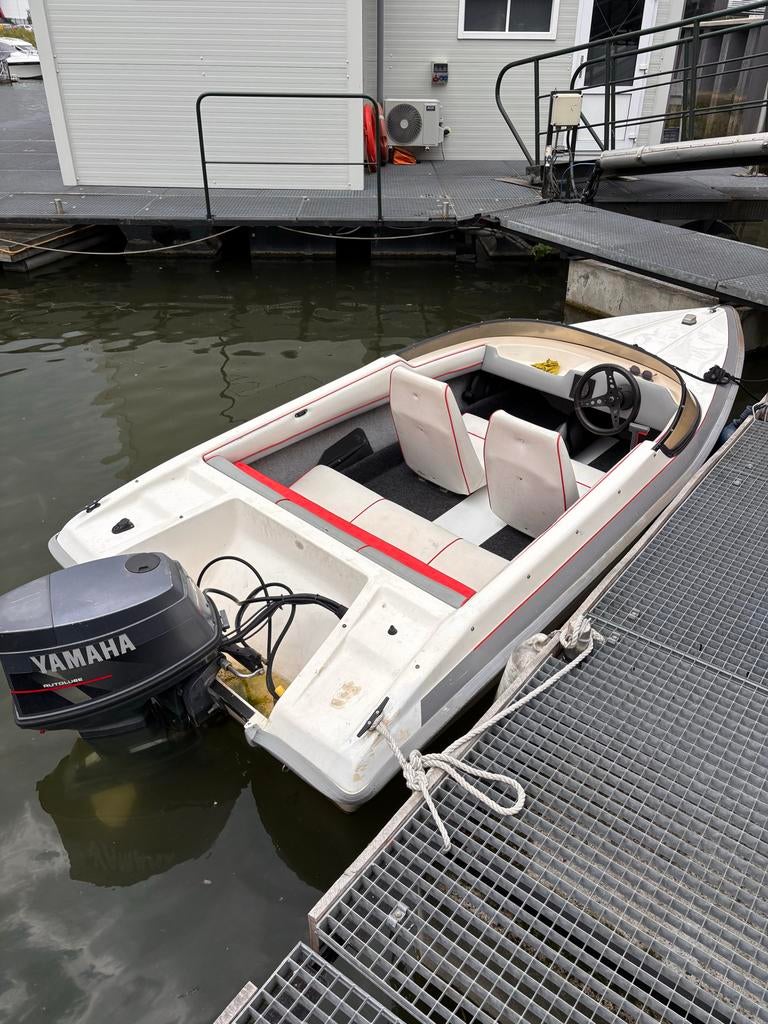 Speedboot Shakespeare Snipe 60pk Yamaha + Pega trailer, Ophalen, Gebruikt, Minder dan 70 pk, 3 tot 6 meter