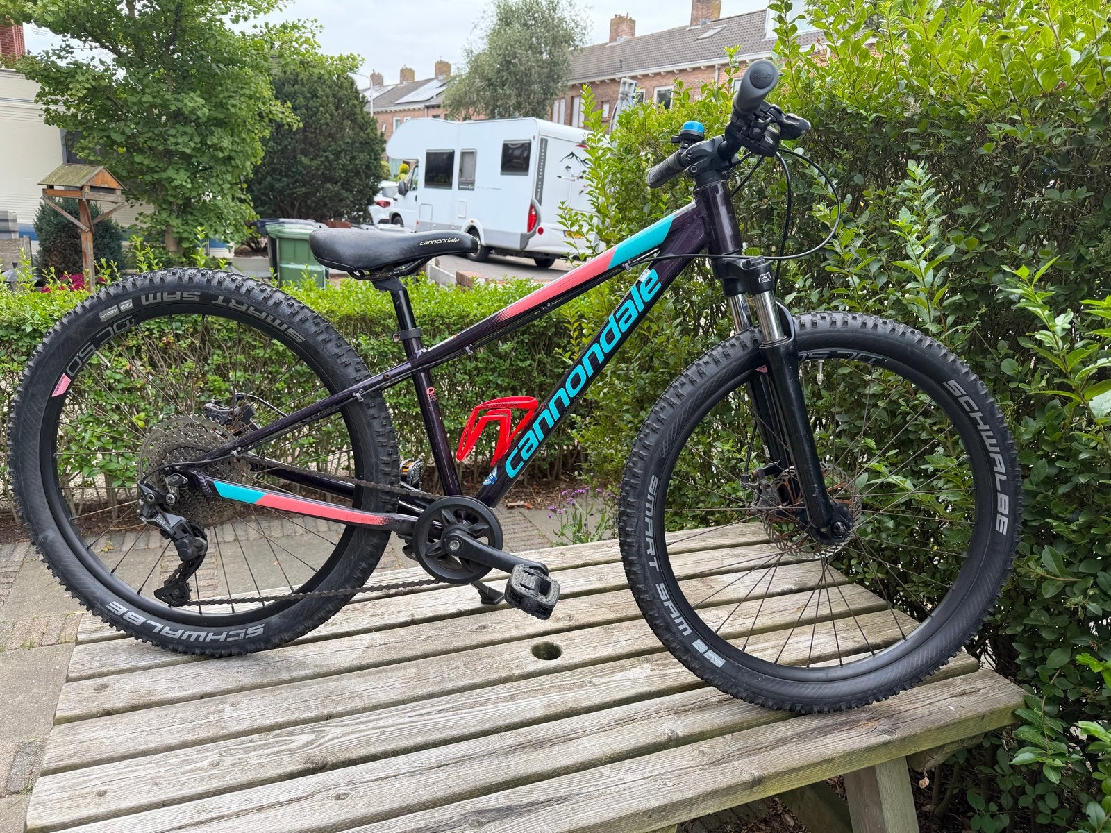 Cannondale Trail MTB 24” met 1x 10 speed - technisch zgan, Fietsen en Brommers, Gebruikt, Hardtail, Schijfrem, Ophalen
