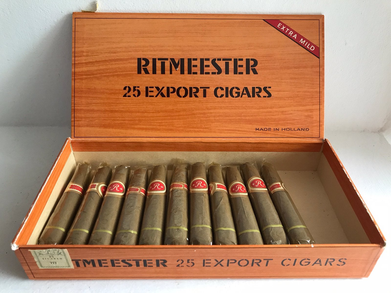 Sigarendoos Ritmeester export cigars / sigaren, Ophalen of Verzenden, Gebruikt, Tabaksdoos of Verpakking
