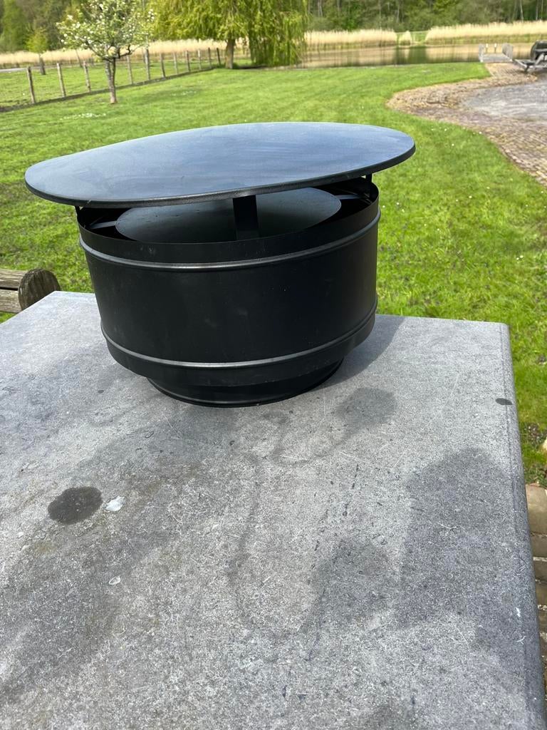 Trekkap rvs 350mm schoorsteen kachel pizzaoven, Huis en Inrichting, Kachels, Ophalen, Nieuw, Hout, Houtkachel