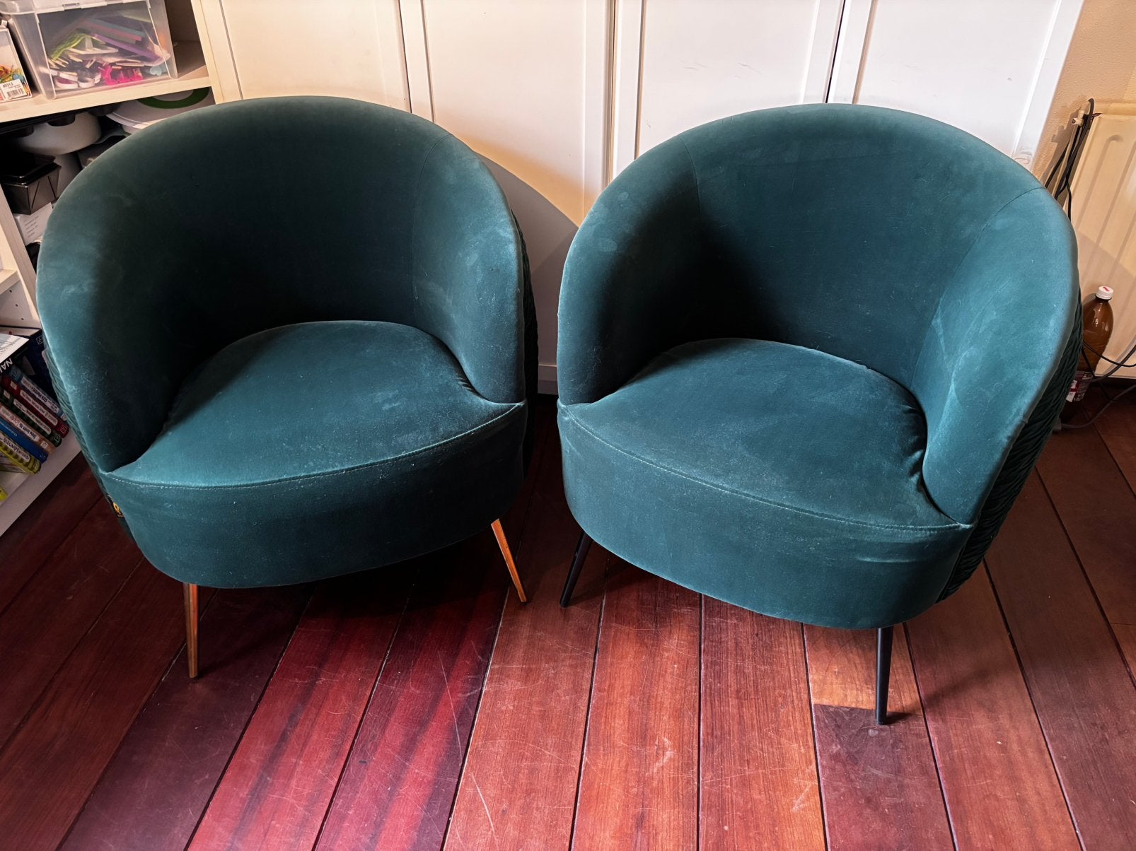Groene stoelen, Ophalen, Gebruikt, 75 tot 100 cm, Stof