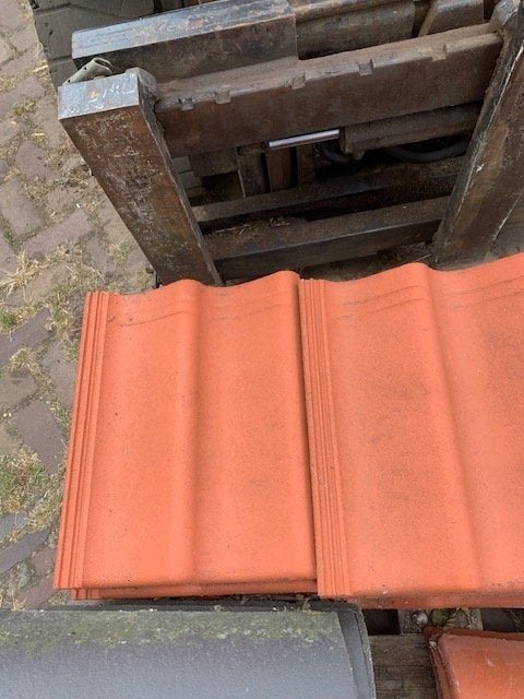 betonnen sneldekpannen rood, Ophalen, Steen of Klei, Nieuw, Minder dan 5 m²