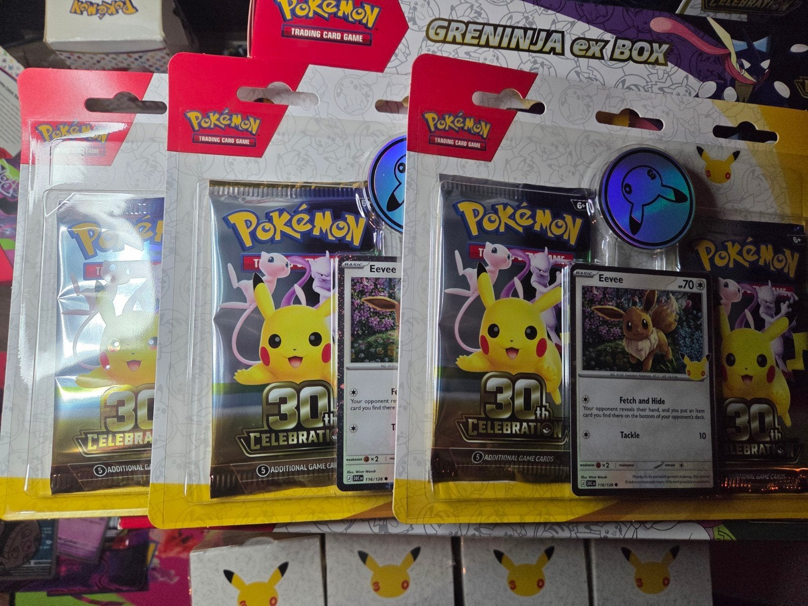 3 keer 2 pack blister eevee 30th Celebration 6 packs, Ophalen of Verzenden, Nieuw, Boosterbox