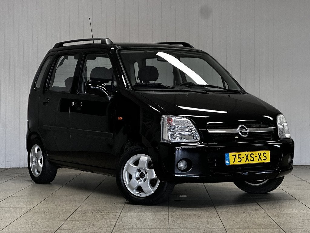 Opel Agila 1.2-16V Temptation/ 5-Drs/ Trekhaak/ Airco/ C.V., Auto's, Opel, Stof, Zwart, 4 cilinders, 82 pk