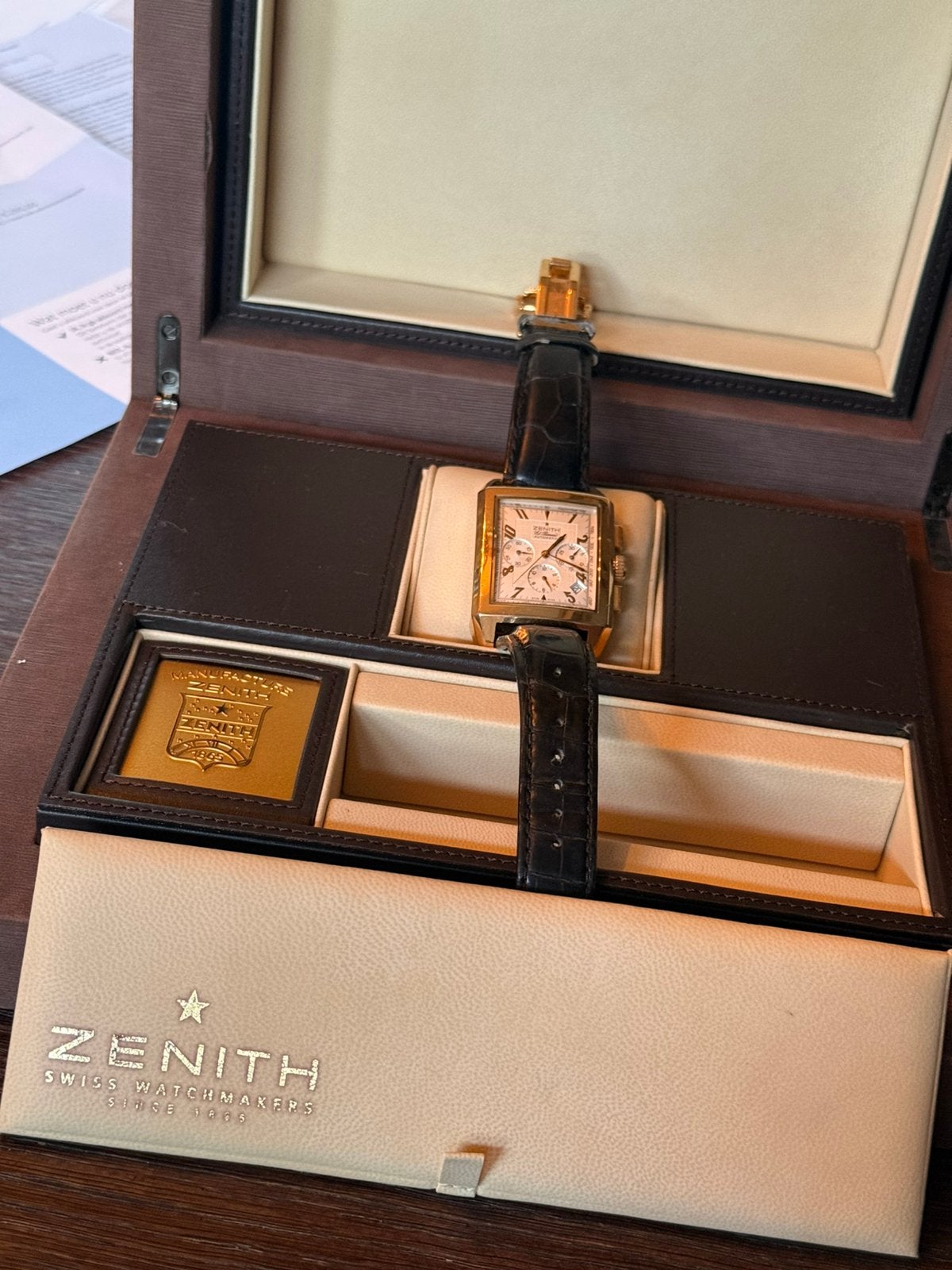 Zenith grande port royal el primero chronograph n50, Sieraden, Tassen en Uiterlijk, Horloges | Heren, Polshorloge, Goud, Ophalen