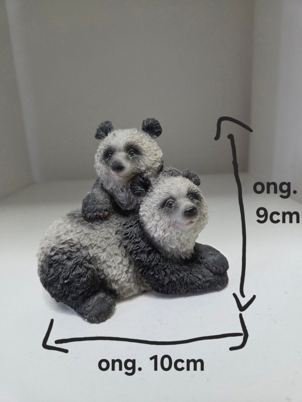 zwart wit beeldje met 2 panda's, Verzamelen, Ophalen, Zo goed als nieuw, Overige typen
