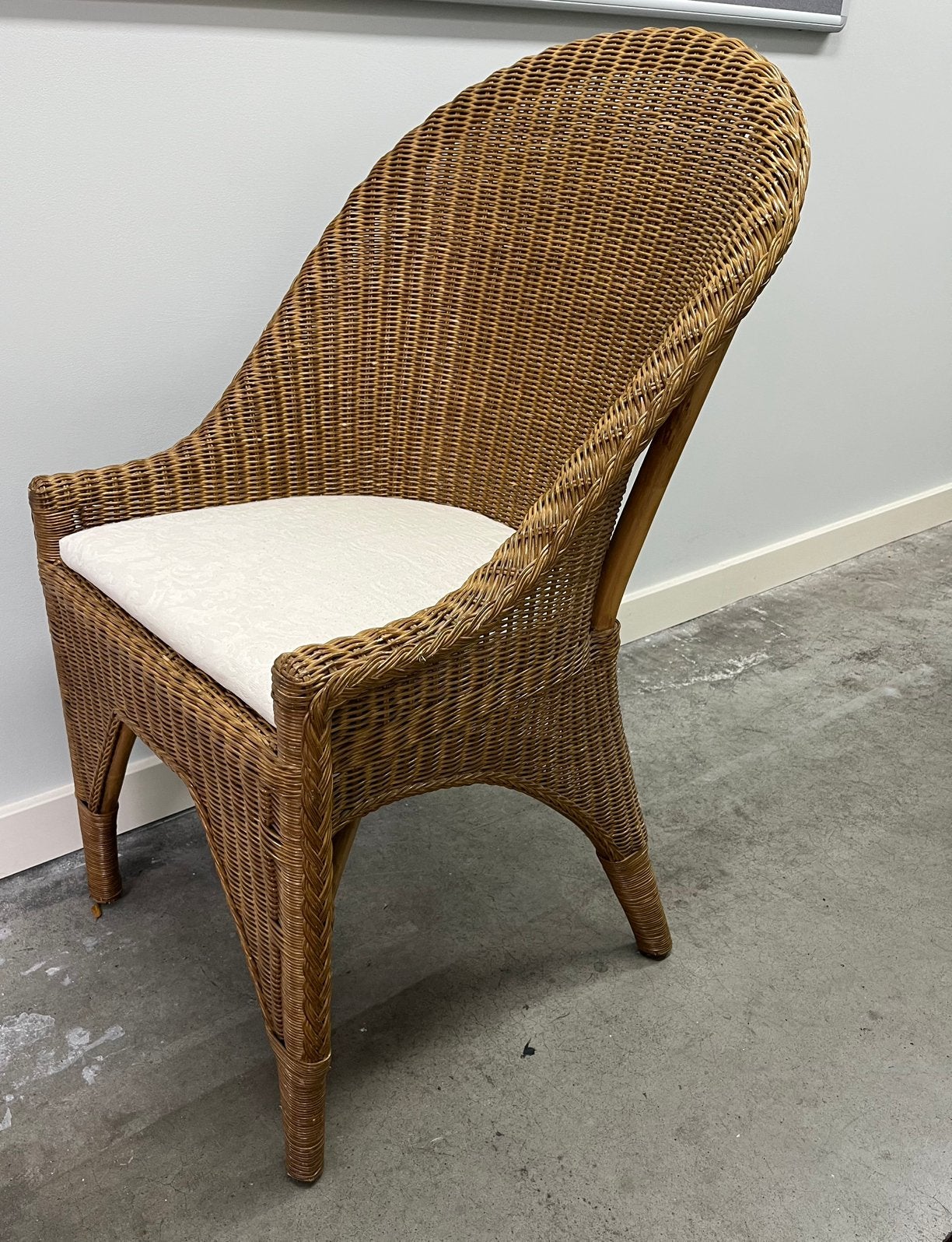 Setje Tuin serre Rotan kuipstoelen met kussentjes, Ophalen, Gebruikt, Rotan