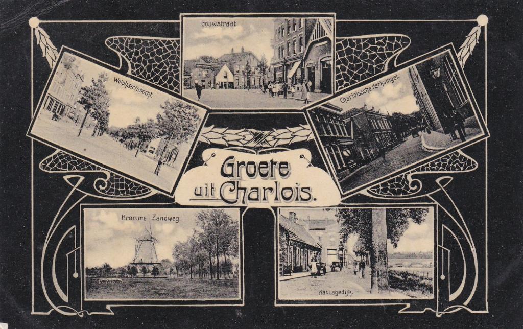 GA1671 Groete uit Charlois Rotterdam Zuid-Holland 1910 Neede, Verzenden, Voor 1920, Gelopen, Zuid-Holland