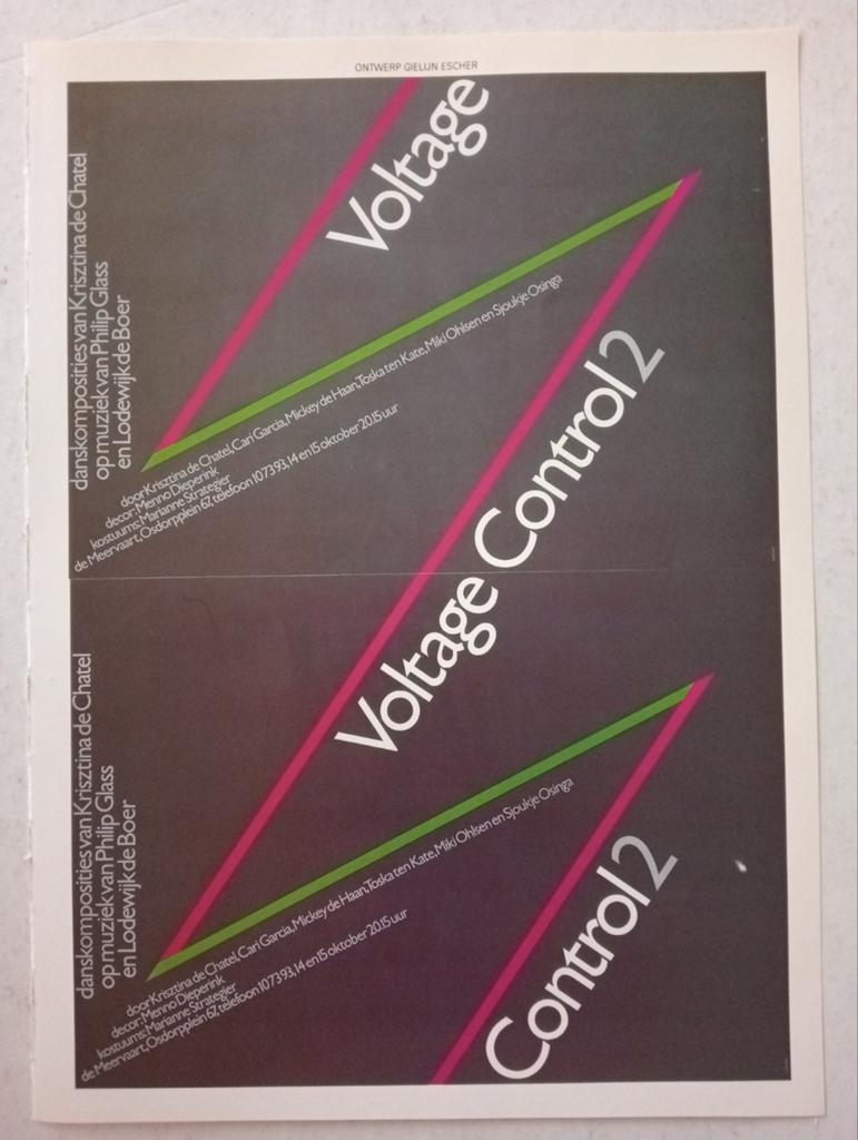 Gielijn Escher affiche ontwerp jaren 70 Voltage Control2, Verzamelen, Posters, Ophalen of Verzenden, Gebruikt, A1 t/m A3