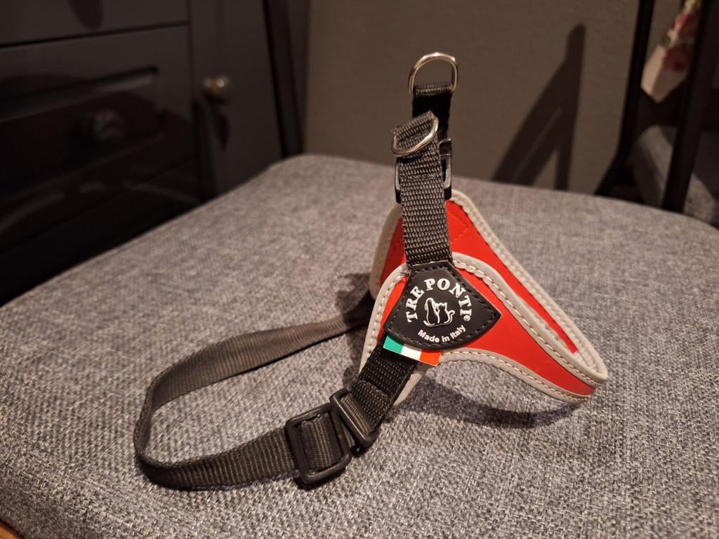 2 Hondentuigjes en een flexi rollijn, Ophalen