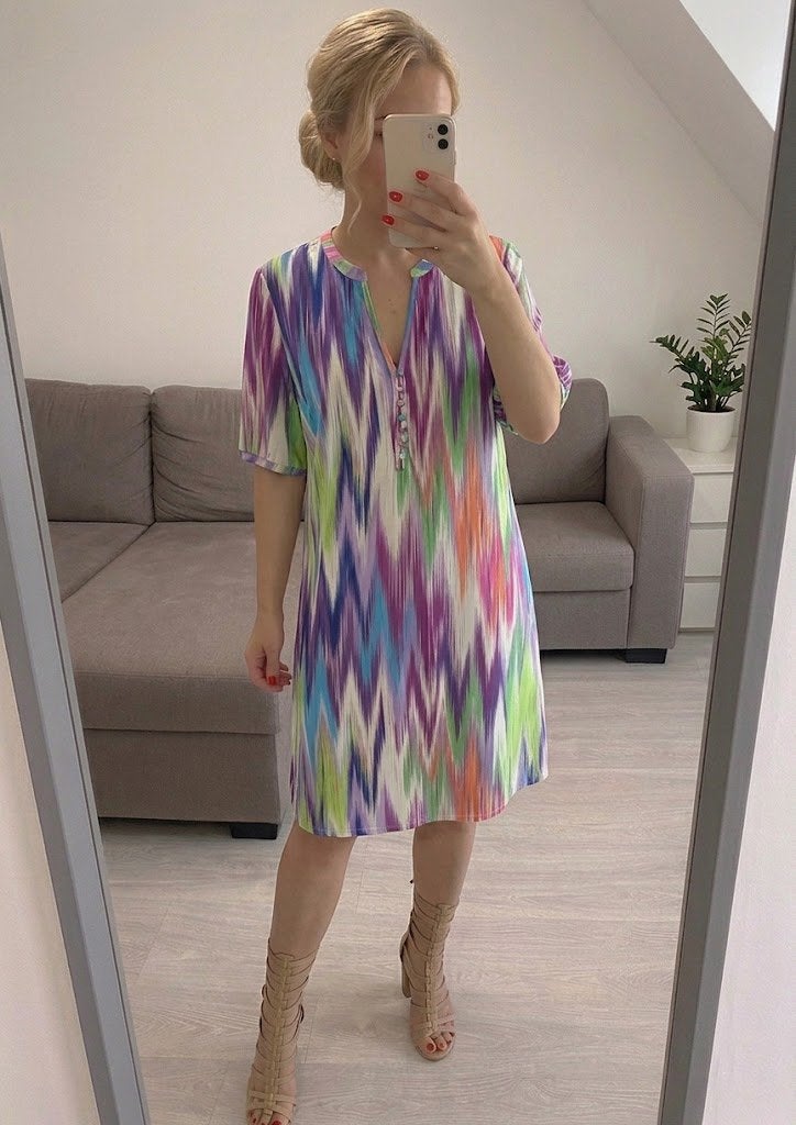 Jurk K-Design xxl, Kleding | Dames, Jurken, K-design, Blauw, Maat 46/48 (XL) of groter, Ophalen of Verzenden