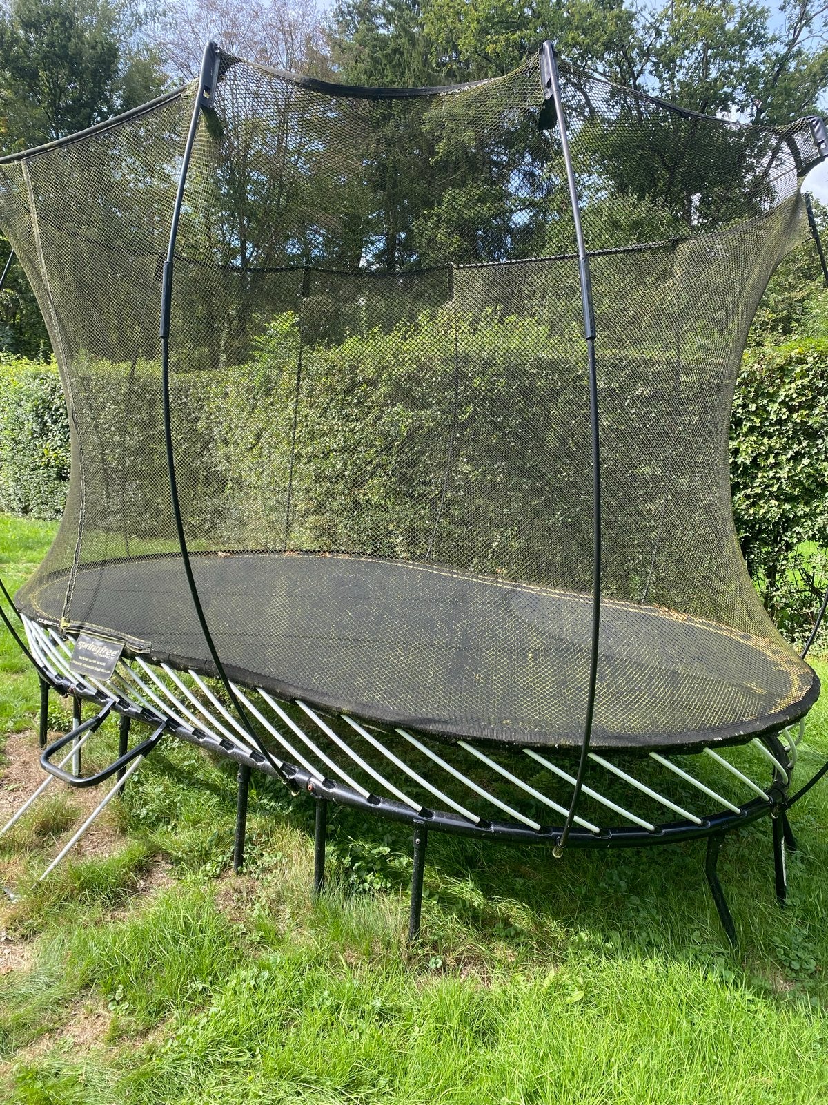 Springfree Trampoline O92 Large Oval - met trap, Ophalen of Verzenden, Gebruikt