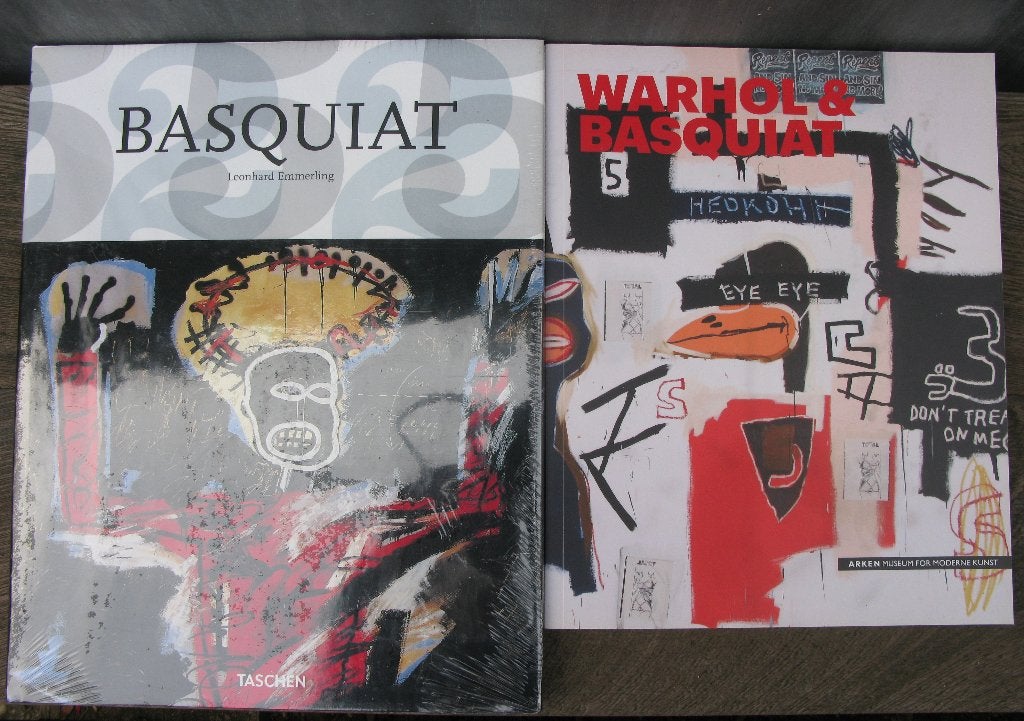 2x KUNSTBOEK "BASQUIAT" + "WARHOL & BASQUIAT", Diverse auteurs, Ophalen of Verzenden, Zo goed als nieuw, Schilder- en Tekenkunst