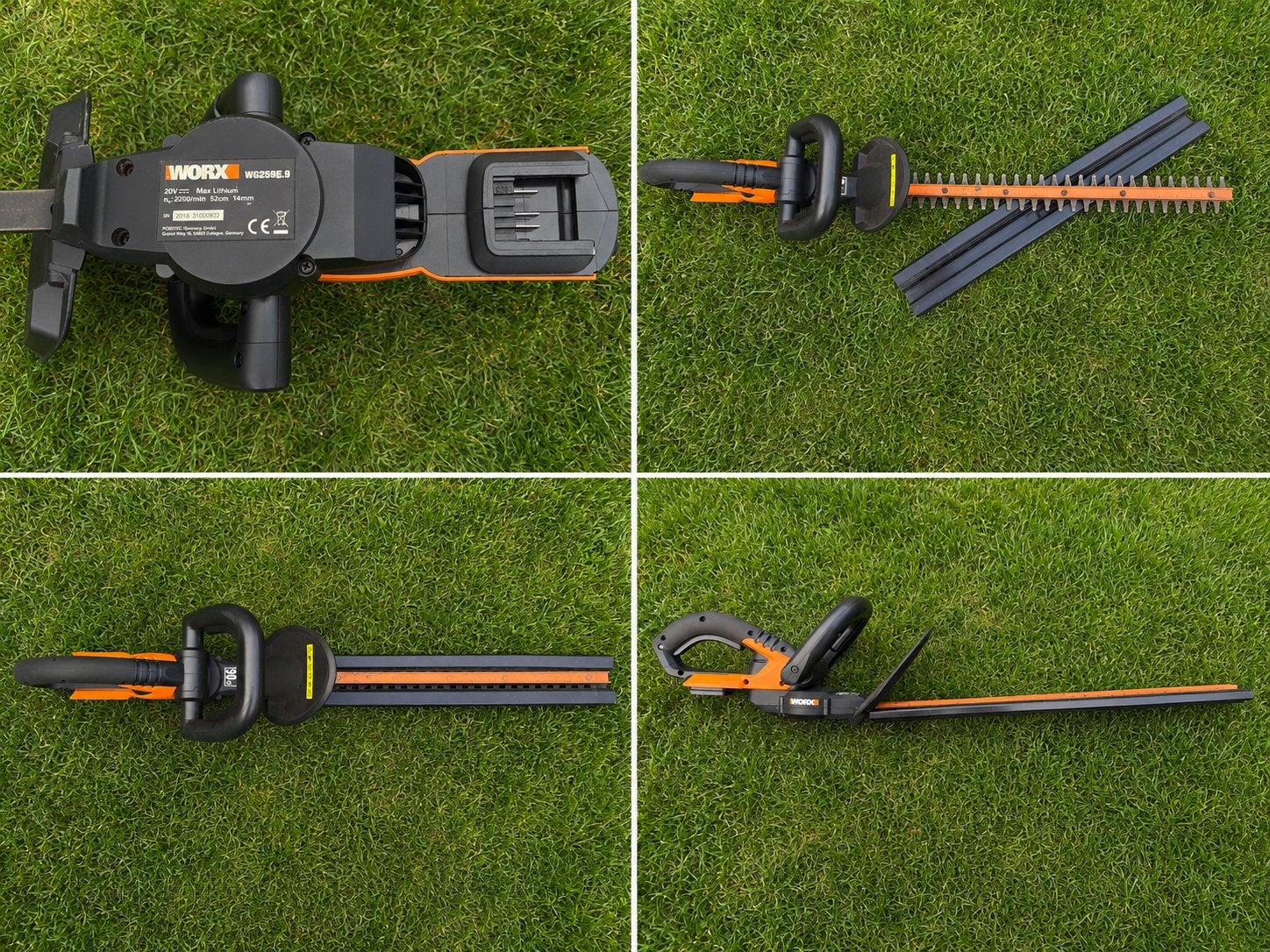 Worx WG259E.9 Accu Heggenschaar - Zonder Accu, Ophalen, Zo goed als nieuw, Accu