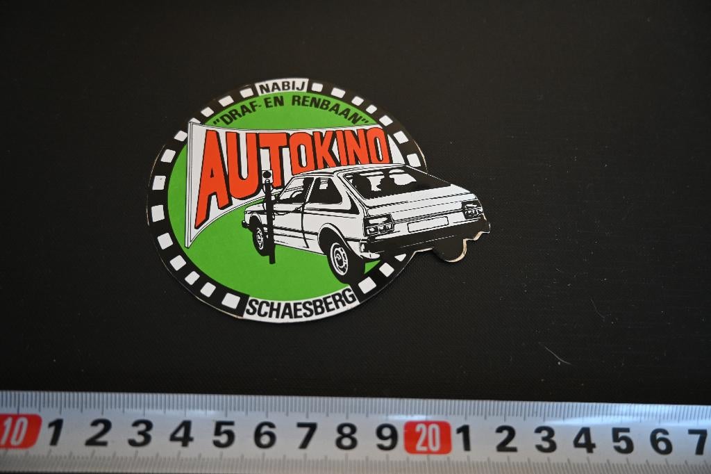 sticker nabij Schaesberg Draf- en renbaan AUTOKINO, Ophalen, Zo goed als nieuw, Sticker