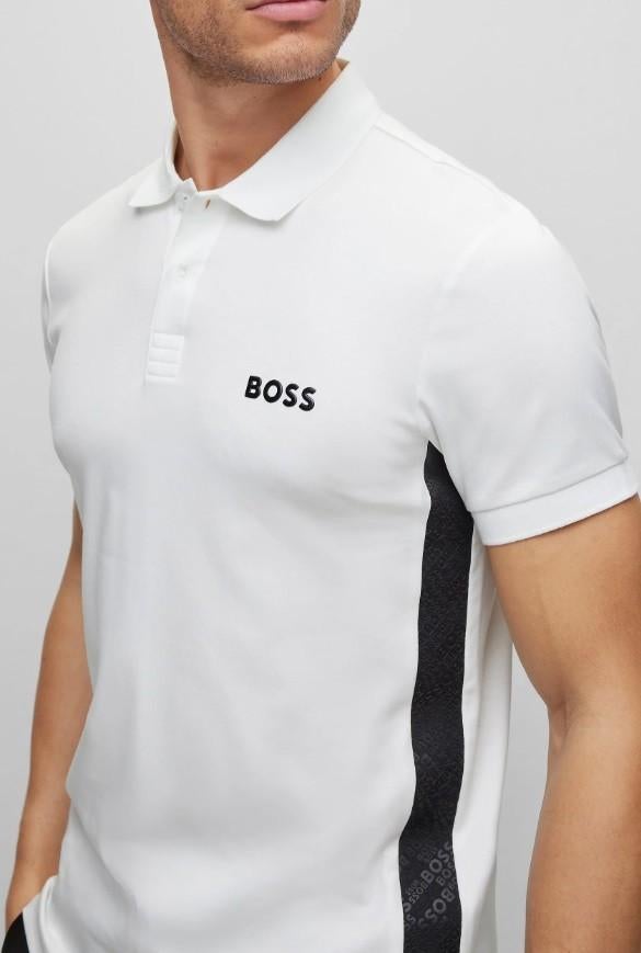 Hugo Boss zgan polo wit +logo zijkant Paule mirror 3XL 45171, Kleding | Heren, Polo's, ., Wit, Hugo Boss, Overige maten