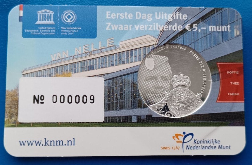Eerste Dag Uitgifte Het Van Nelle Vijfje - 2015, Postzegels en Munten, Munten | Nederland, Verzenden, Koningin Beatrix, Euro's