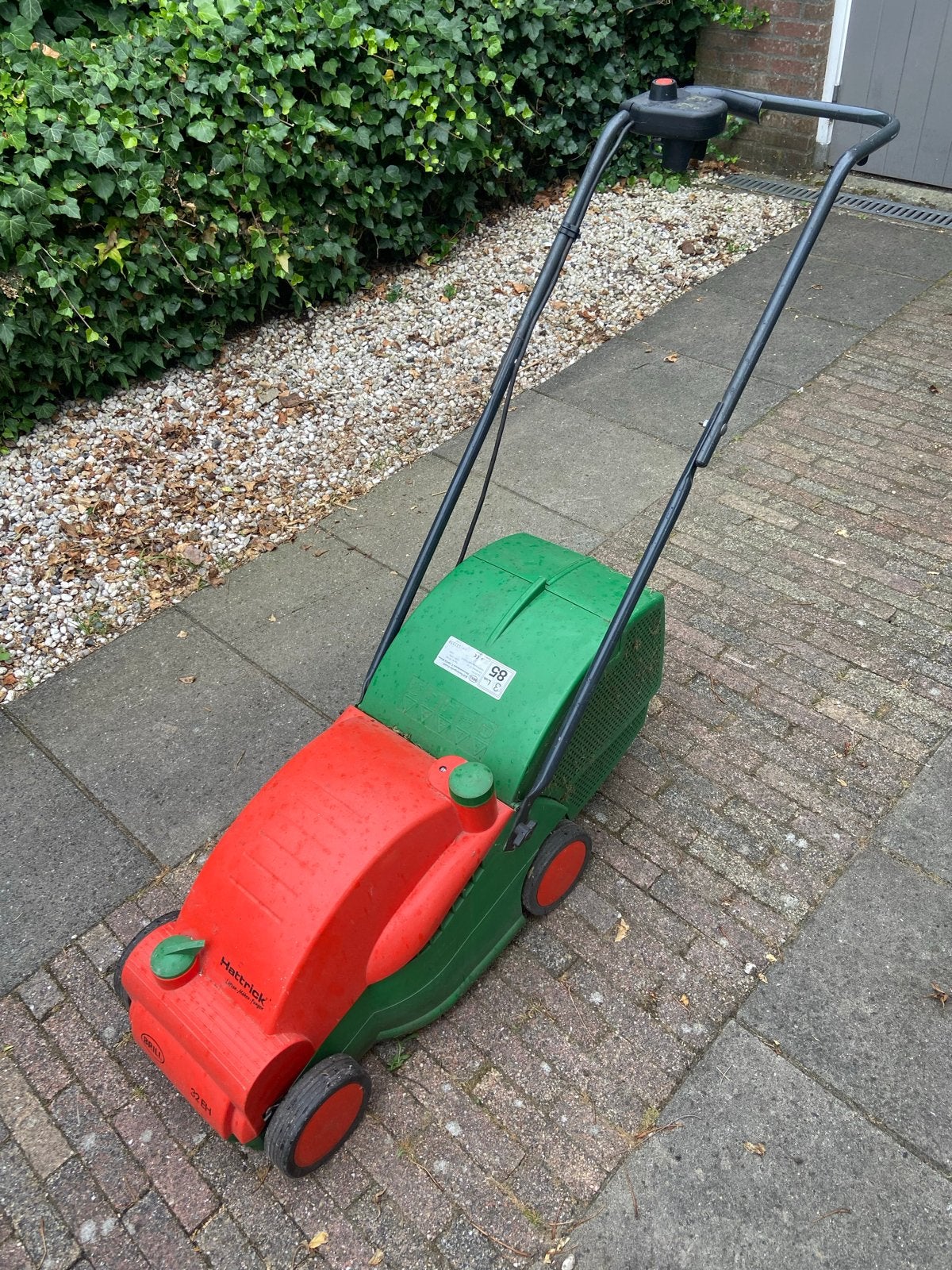 Brill Hartrick 281 Elektrische Grasmaaier - 32cm Maaibreedte, Ophalen, Cirkelmaaier, Gebruikt, Elektrische grasmaaier