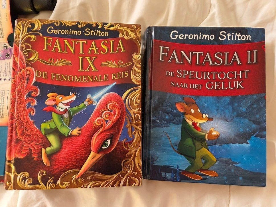 Geronimo Stilton Fantasia IX & II - De Fenomenale Reis, Ophalen of Verzenden, Gelezen, Geronimo Stilton, Fictie algemeen