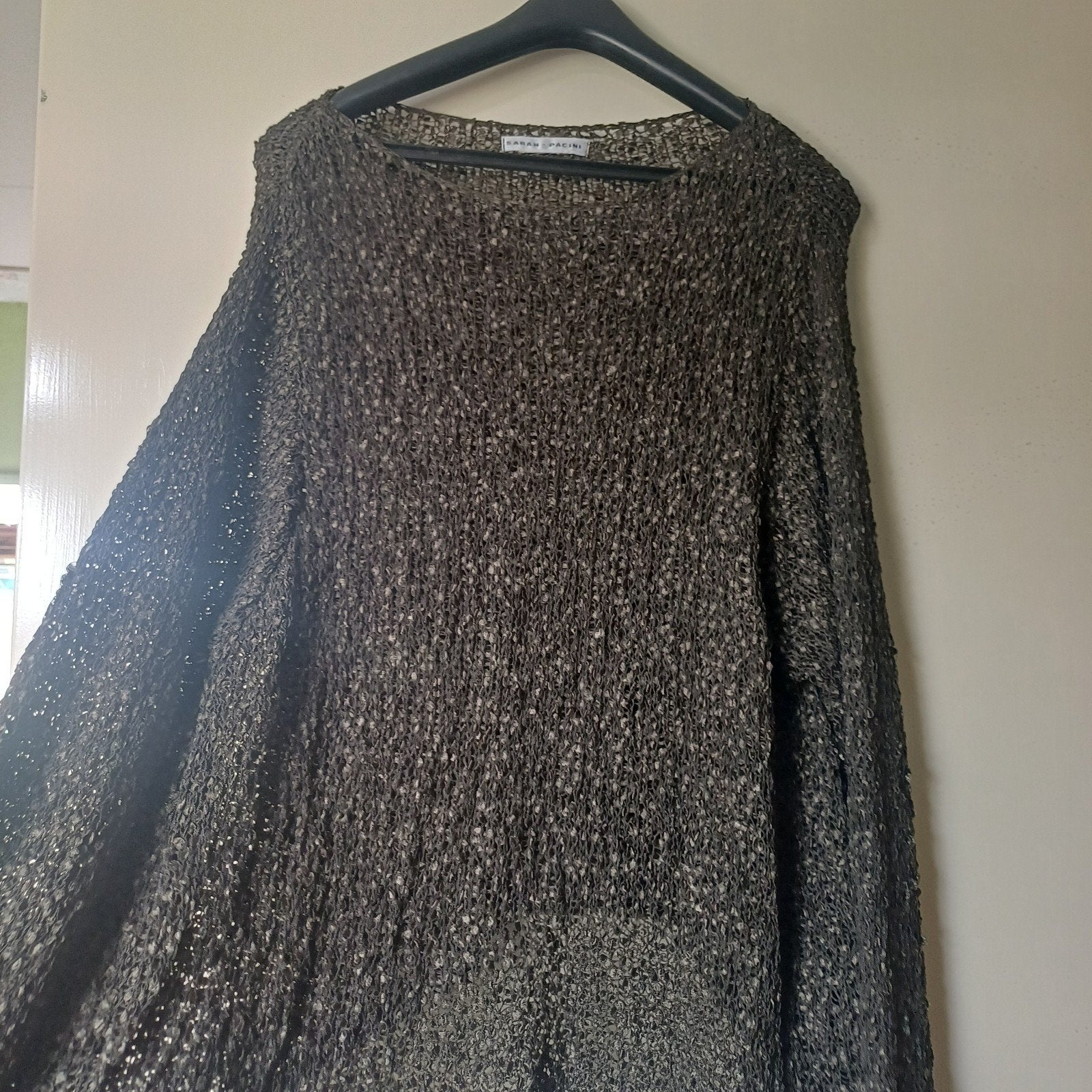 Sarah Pacini gebreide trui - Maat xl xxl, Bruin, Sarah Pacini, Maat 46/48 (XL) of groter, Ophalen of Verzenden