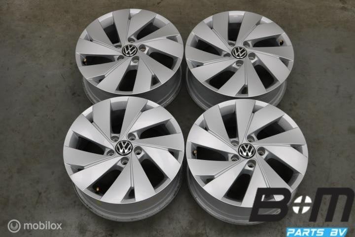 ORIGINEEL! 17 inch Belmont velgen VW Golf / Caddy 5H0601025B, Gebruikt, Velg(en), 17 inch, Personenwagen