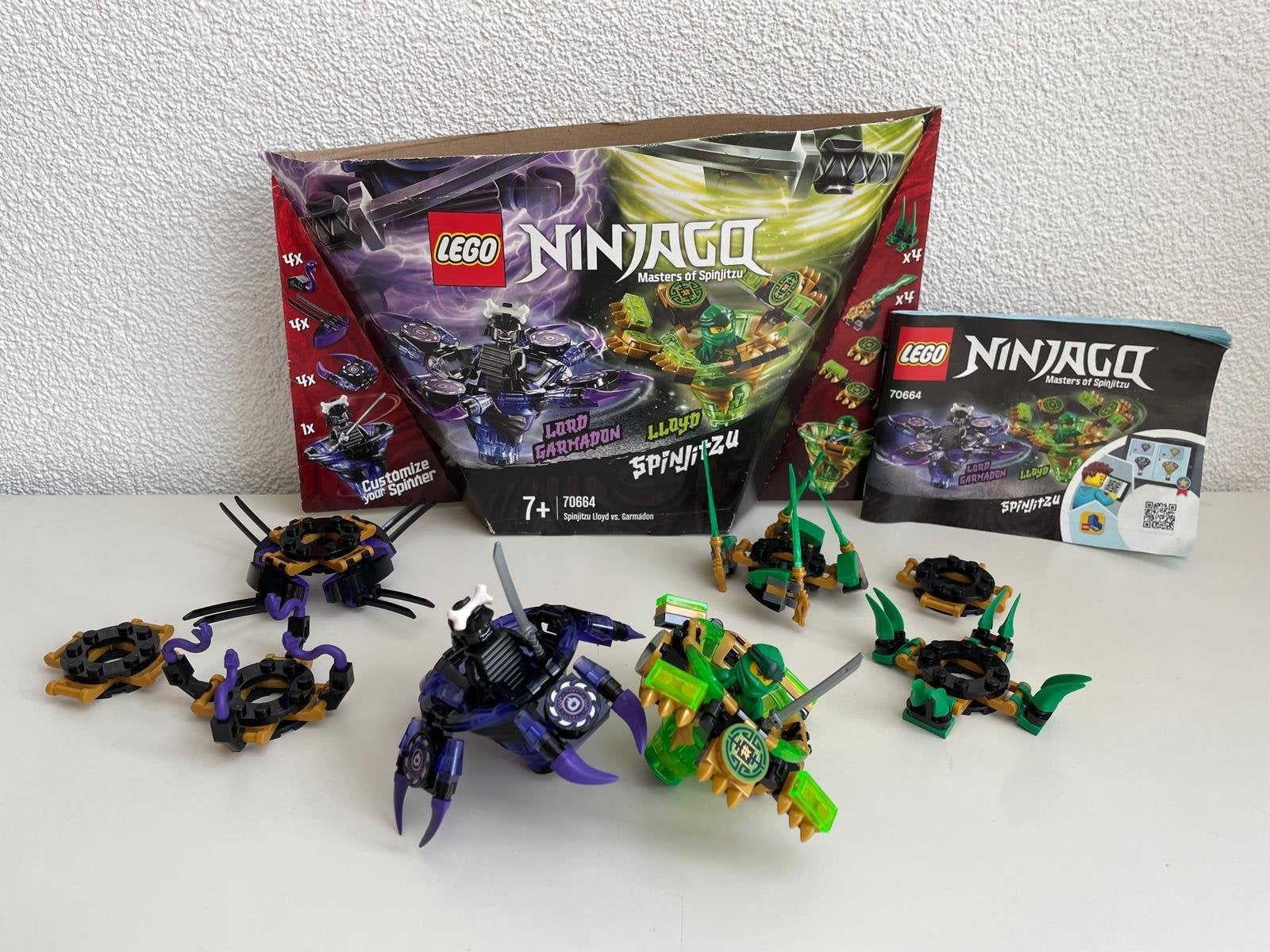 LEGO Ninjago Spinjitzu Lloyd vs. Garmadon 70664, Lego, Ophalen of Verzenden, Zo goed als nieuw, Compleet