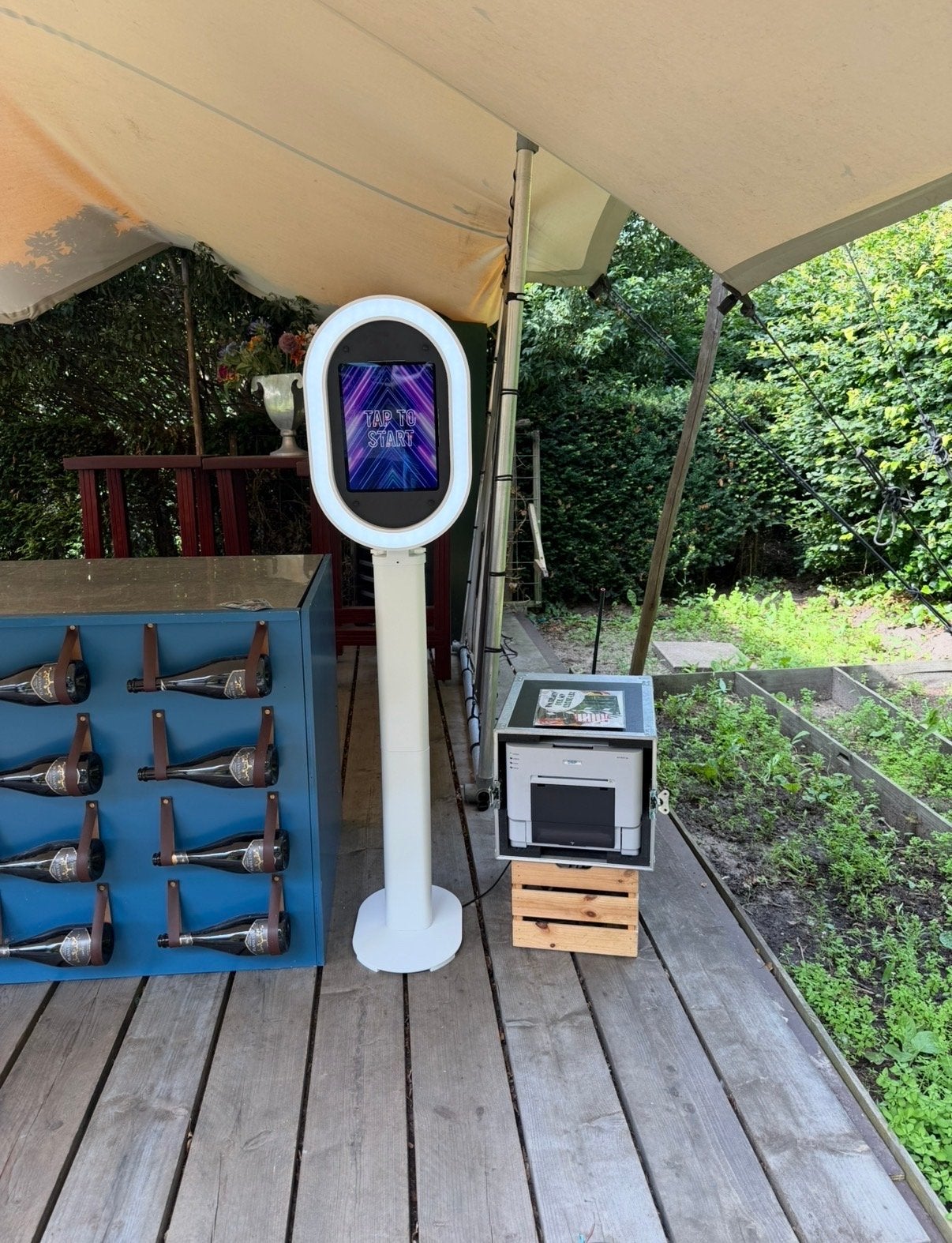 Moderne Photobooth met DNP RX1 HS printer en stevige case, Zo goed als nieuw, Nvt, Nvt, Ophalen