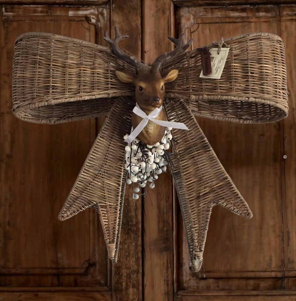 Rivièra maison rustic rattan jacky bow doorhanger
&
Hert, Ophalen of Verzenden