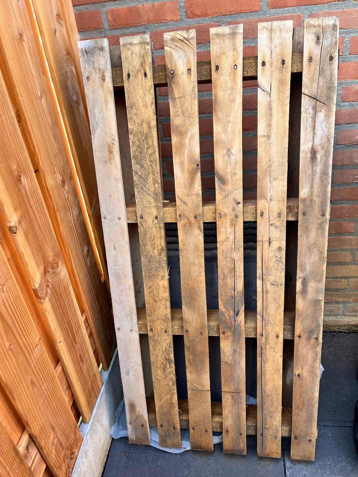 Gebruikte houten pallet, Doe-het-zelf en Verbouw, Ophalen, Gebruikt, 25 tot 50 mm, Pallet