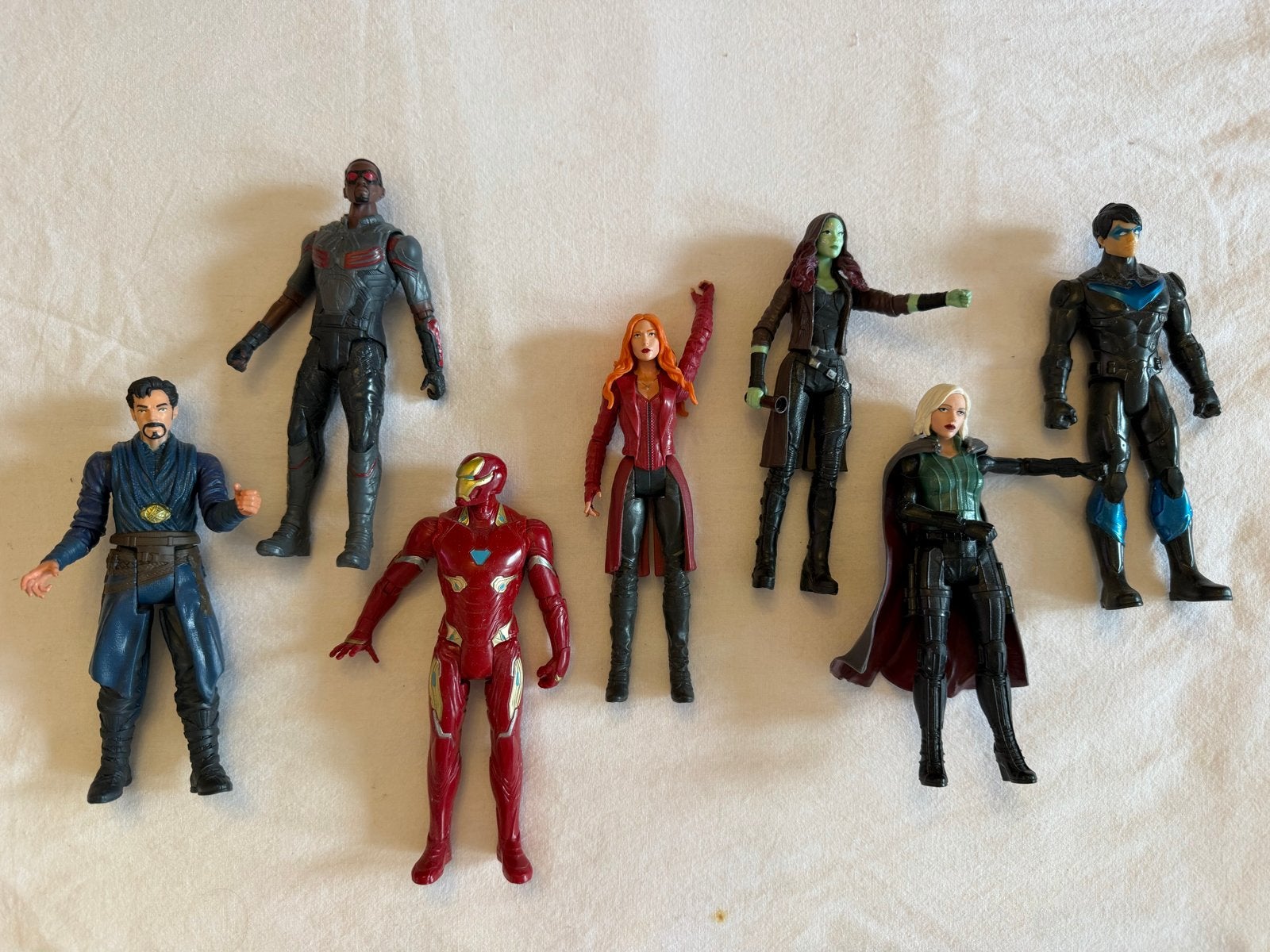 (34) Marvel en DC Comics actiefiguren set, Ophalen of Verzenden, Gebruikt