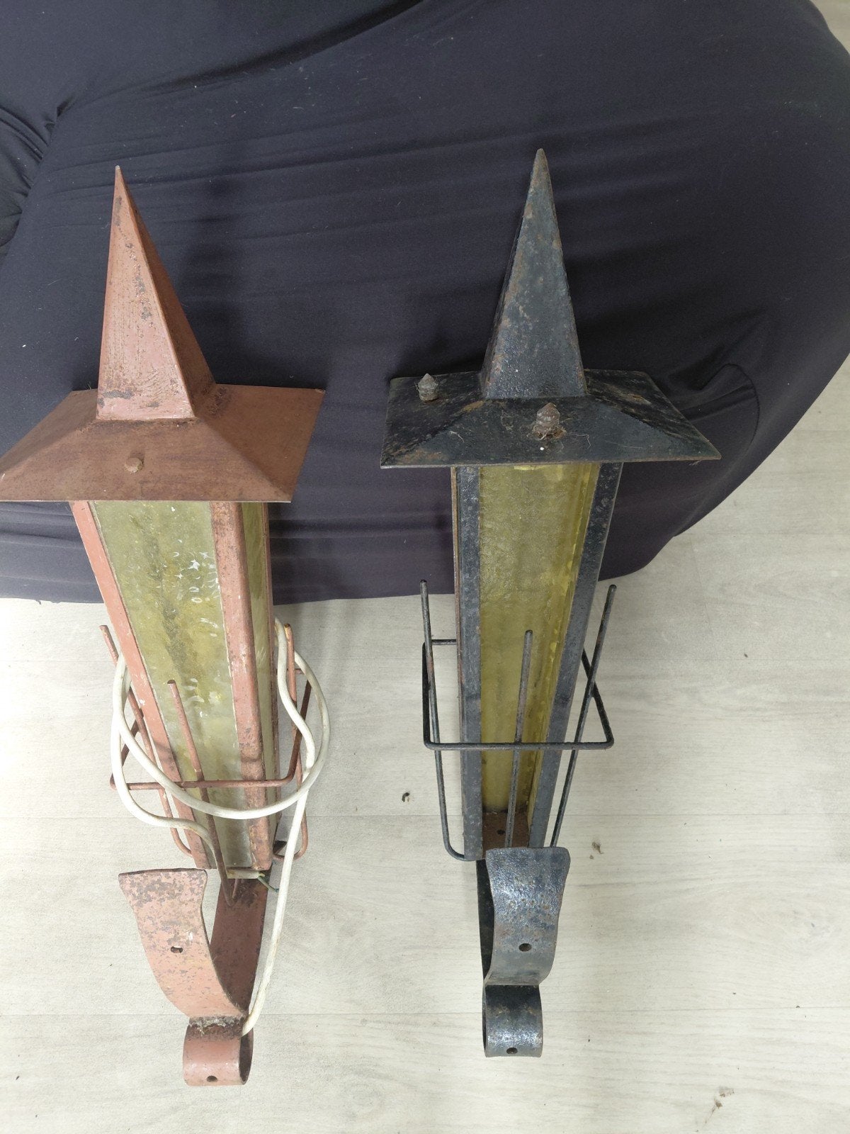 stal lantaarn, Gebruikt, Staande lamp, Ophalen of Verzenden, Netvoeding