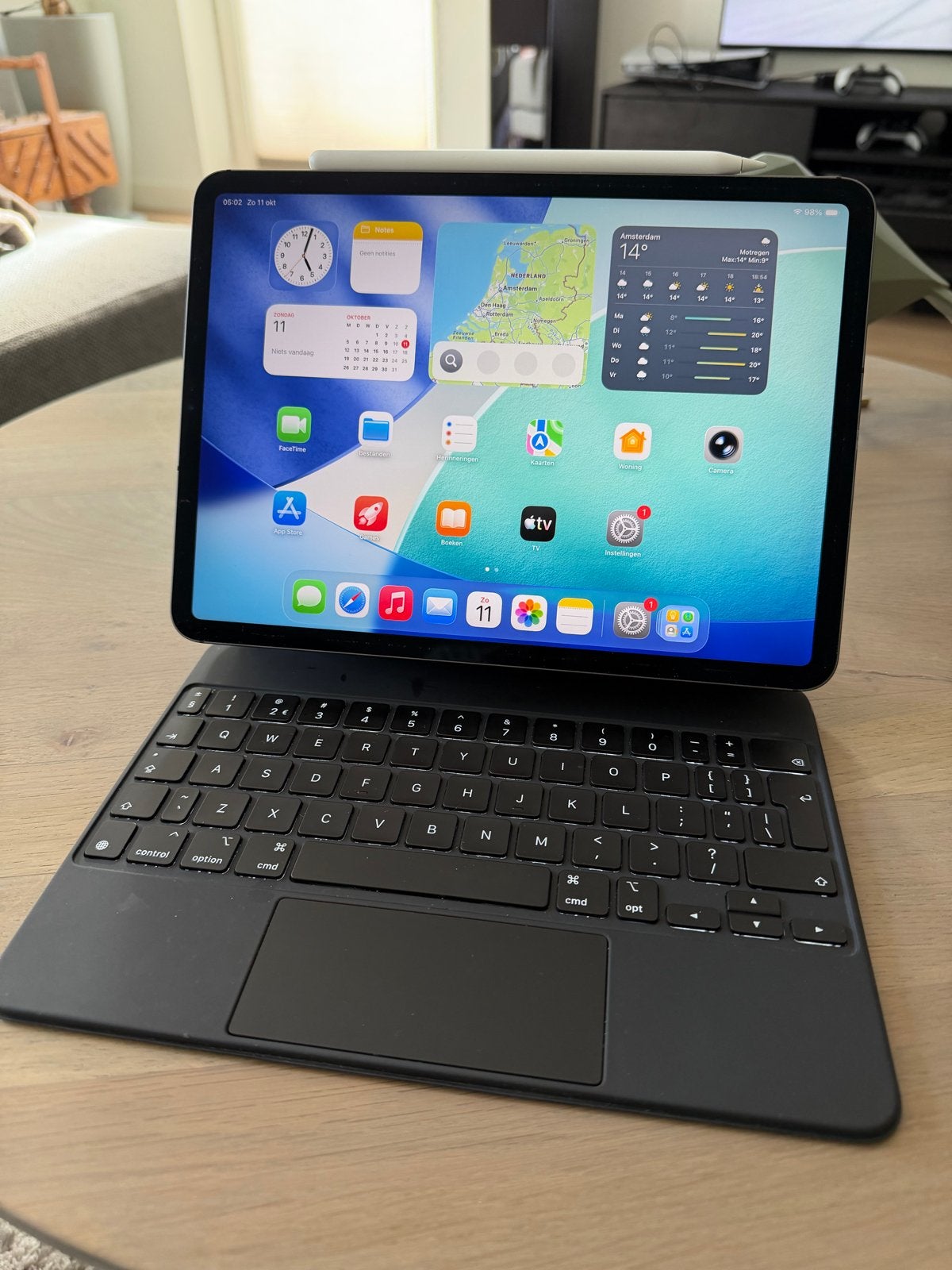iPad Pro 11" (2018) 1TB 4G + Pencil 2 + Magic Keyboard, Gebruikt, 11 inch, Ophalen of Verzenden, Grijs