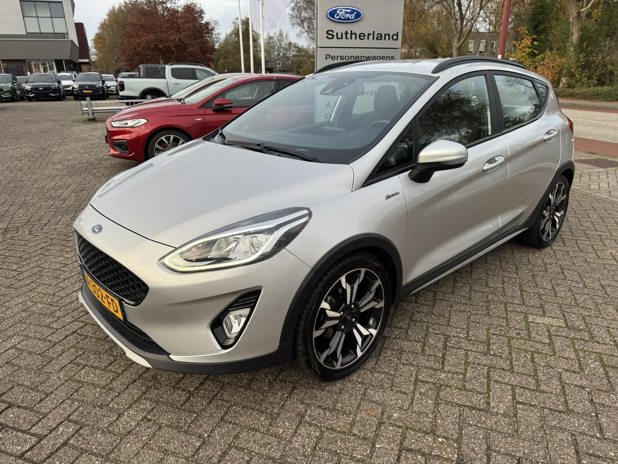 Ford Fiesta 1.0 EcoBoost Active X 95pk 18 inch velgen | Stoe, Voorwielaandrijving, Stof, Gebruikt, Euro 6