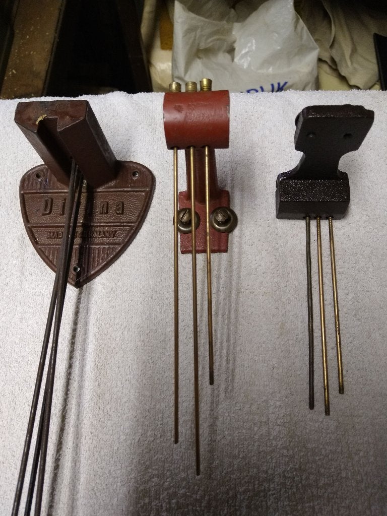 3 gongen met 3 staven., Antiek en Kunst, Ophalen of Verzenden